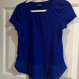Express blue short sleeve top (Juniors)